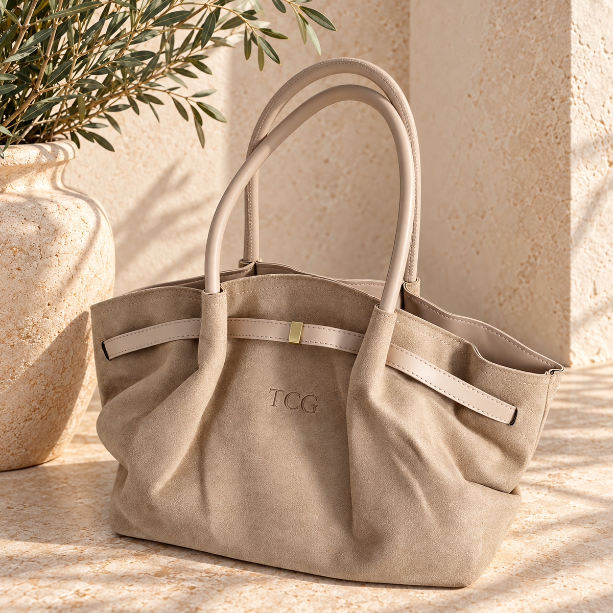 Personalised Suede Handbag | Women's Handbag