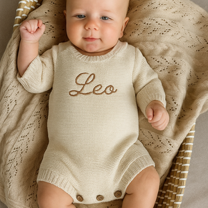 Personalised Baby Sweater Romper