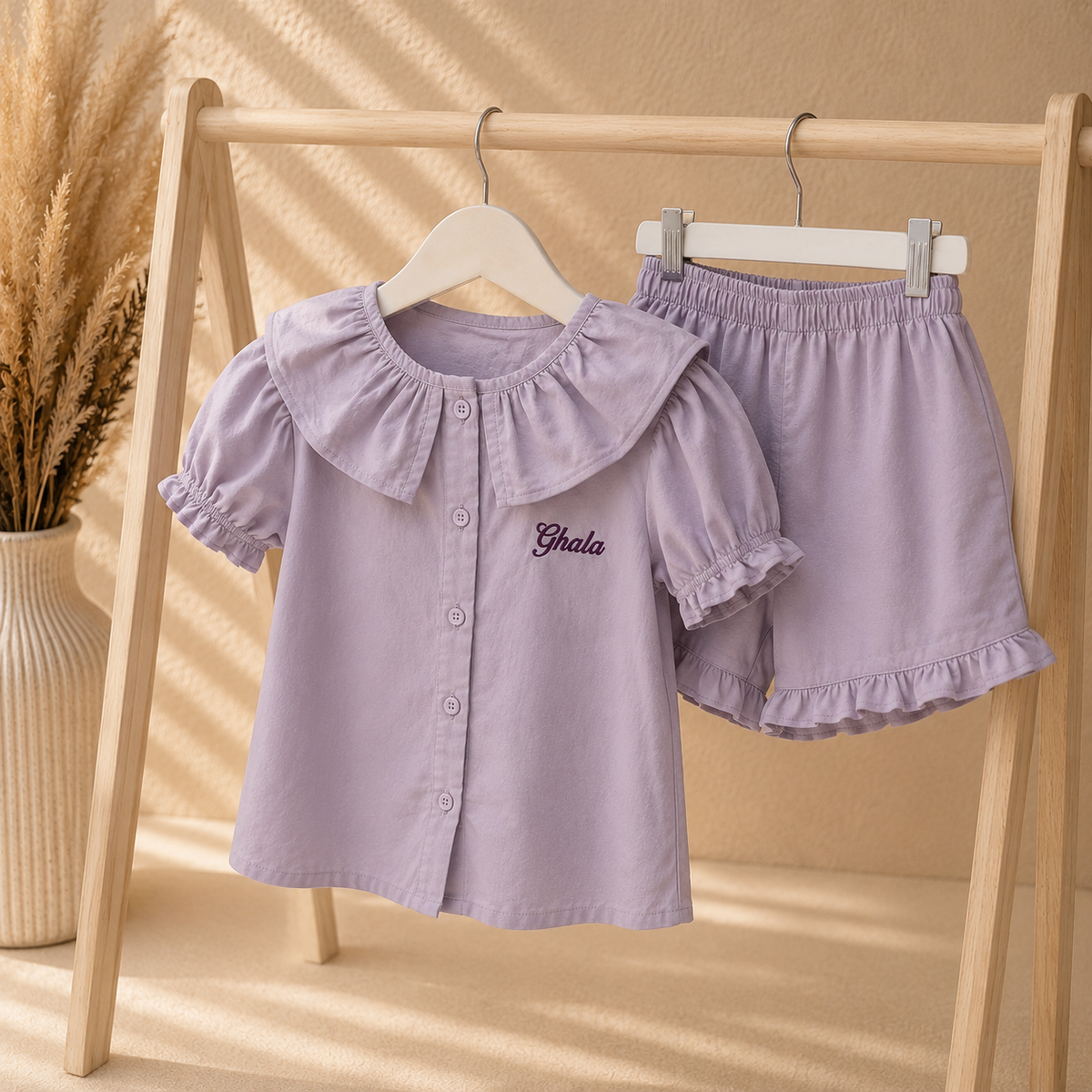 Personalised Girls Short Set | Custom Initials Outfit