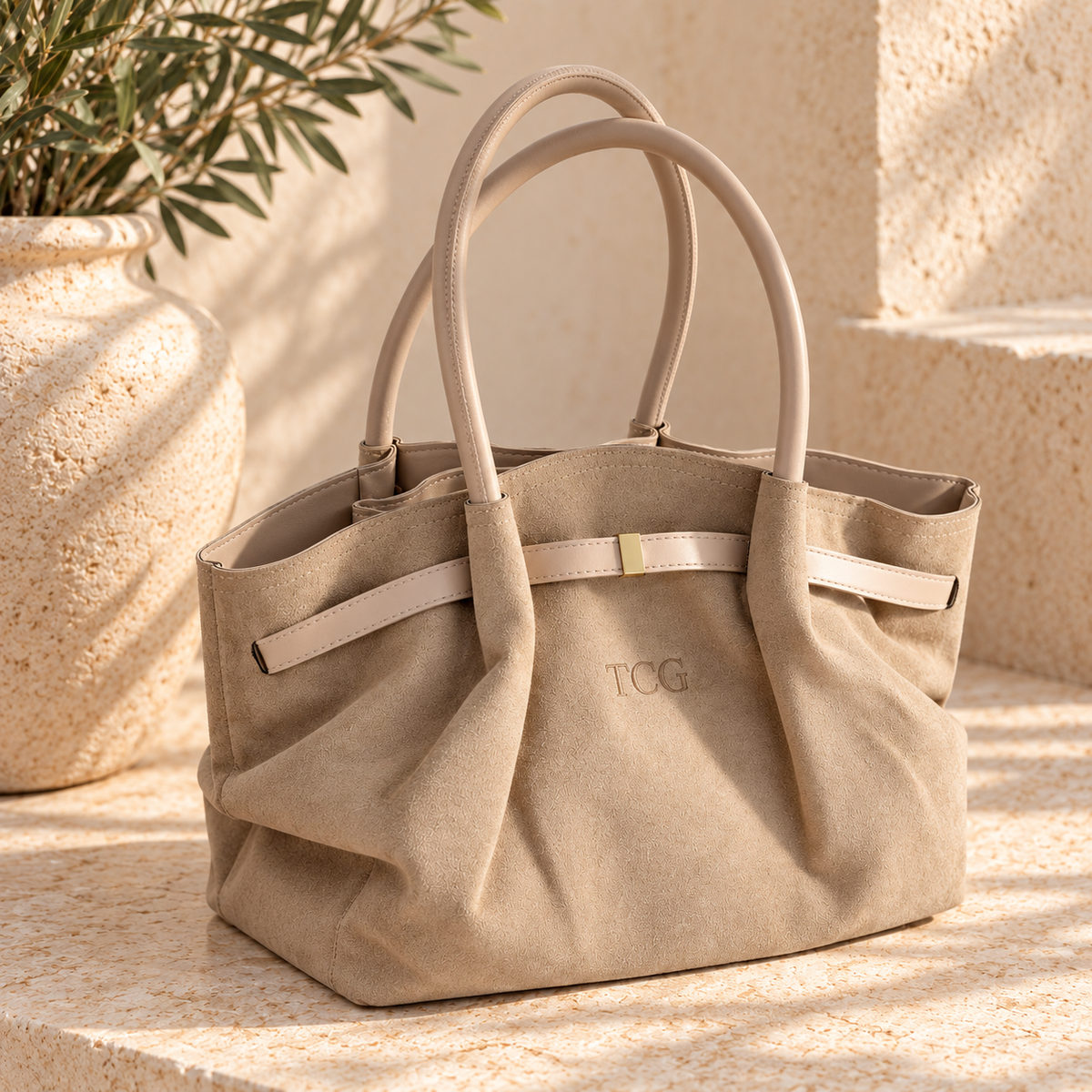Personalised Suede Handbag | Women's Handbag