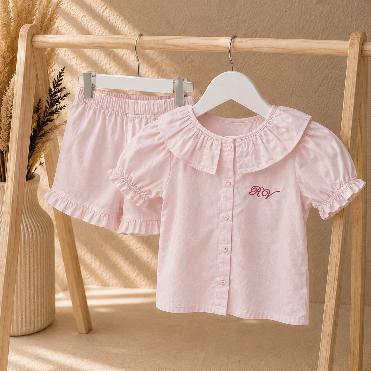 Personalised Girls Short Set | Custom Initials Outfit