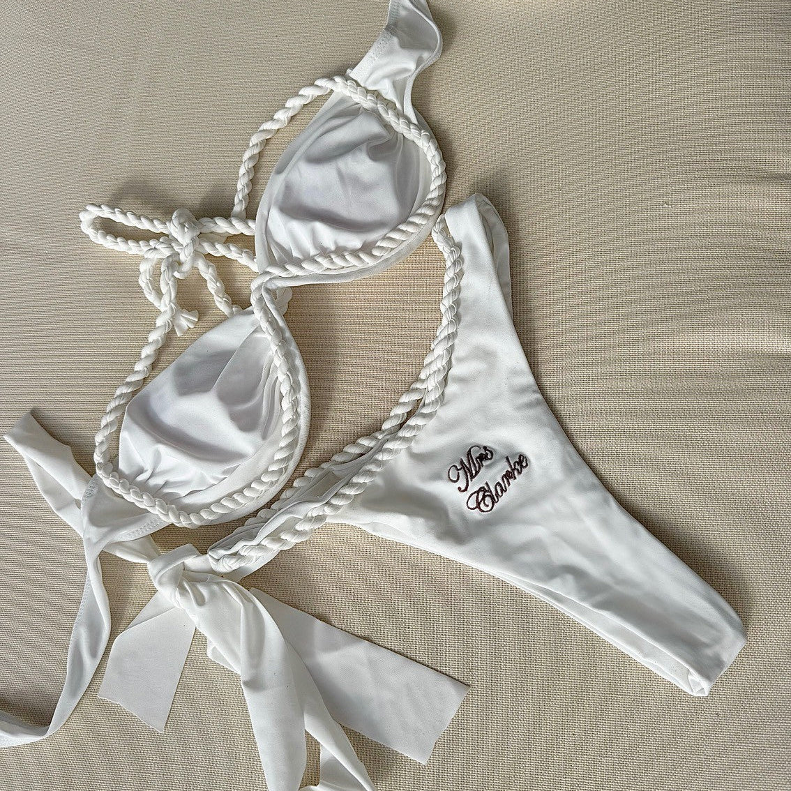 white bridal bikini 