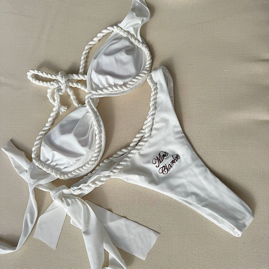 white bridal bikini 