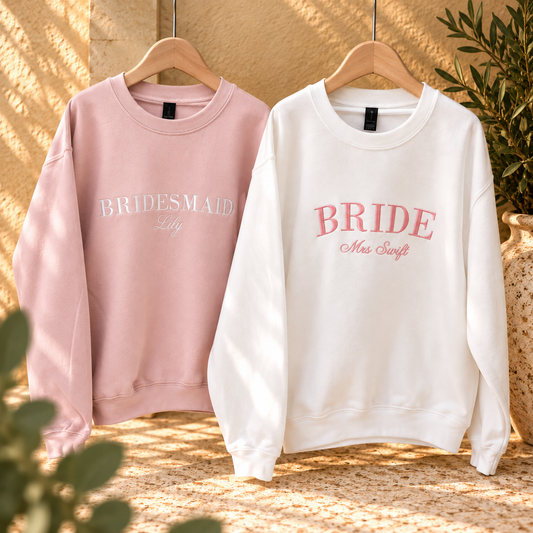 Gepersonaliseerde bruidssweaters | Bruidsmeisjessweaters