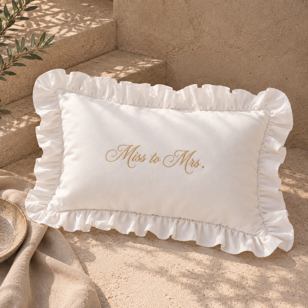 Personalised Wedding Cushion | Newlywed Home Decor