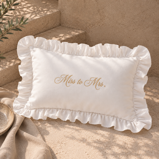 Personalised Wedding Cushion | Newlywed Home Decor