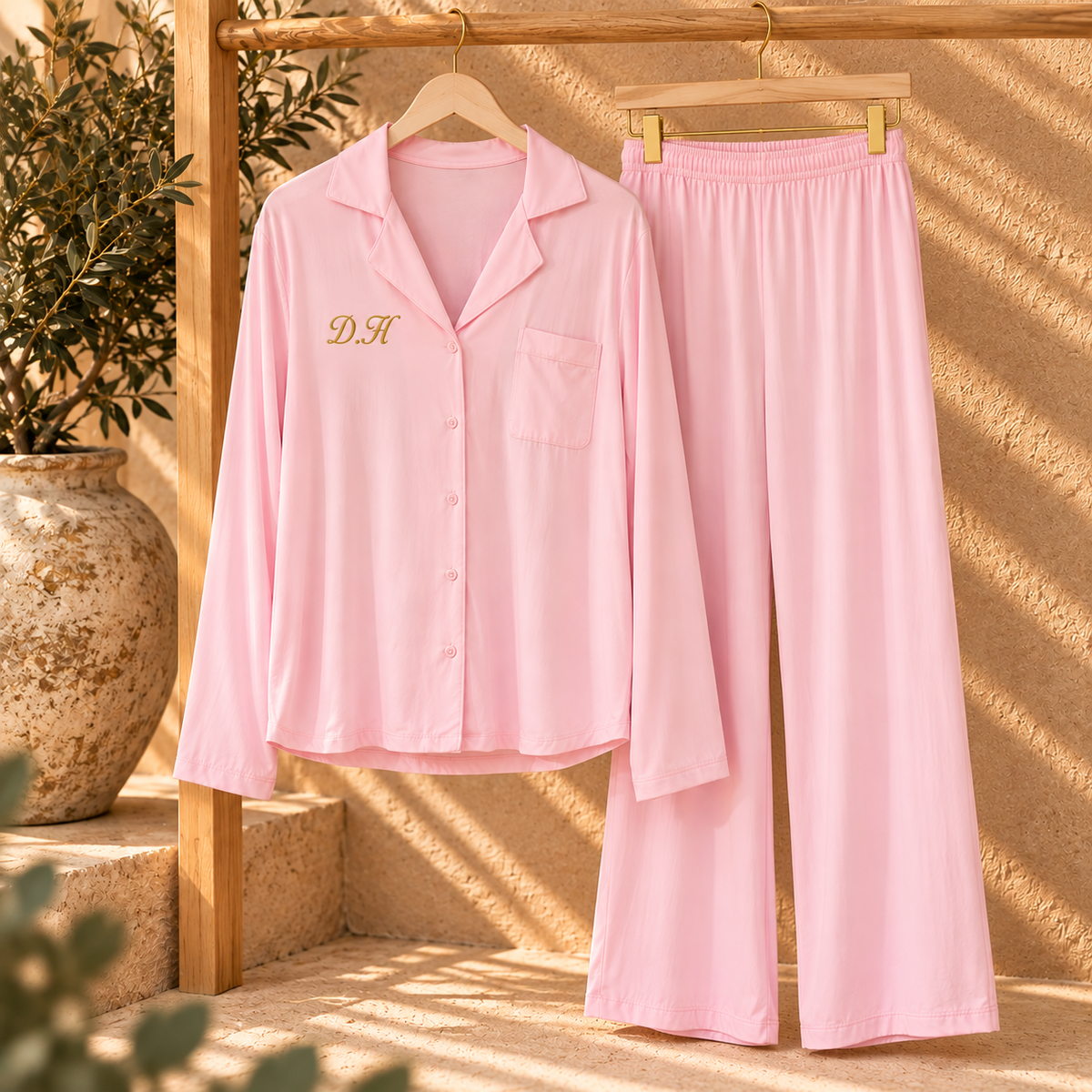 Personalised Pink Pyjamas | Women's Pyjama Set