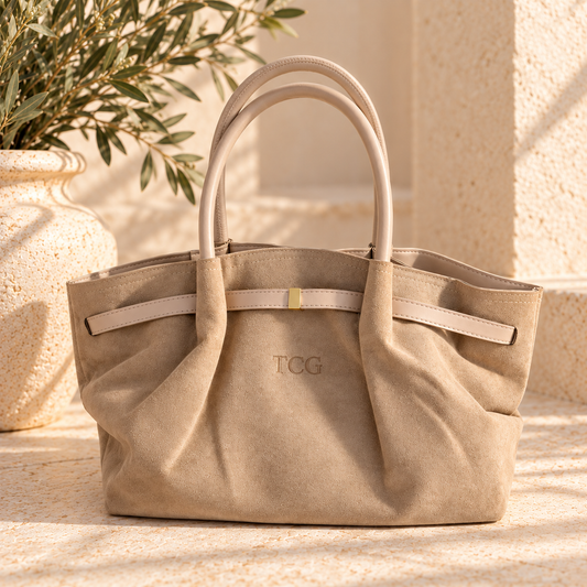 Personalised Suede Handbag | Women's Handbag