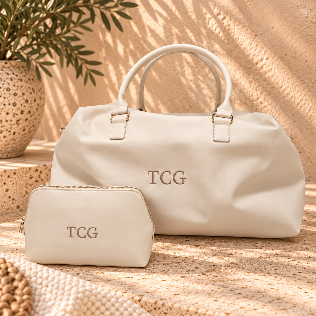 Personalised Wash Bag | Embroidered Initial Toiletry Bag