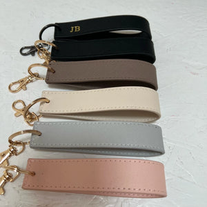 Personalised Key Ring. Image shows all colours of the key ring that are available