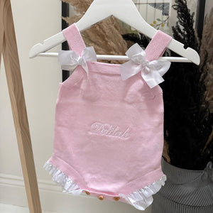 Personalised Bow Baby Romper For Newborn Gift For Newborn Baby Personalised Baby Gifts Baby Shower Baby Boy New Born Romper Baby Girl