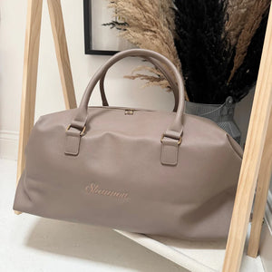 Weekender bag with personalisation 