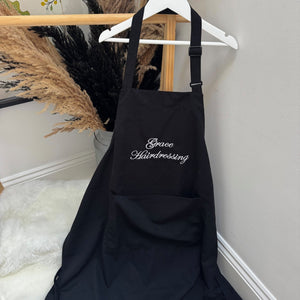 Personalised Apron For Hair Dressing Apron For Cooking Apron Customised Embroidered Apron For Barber Apron Unisex Apron Custom Apron