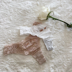 Personalised Bridal Underwear