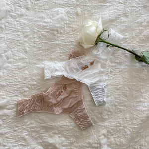 Personalised Bridal Underwear