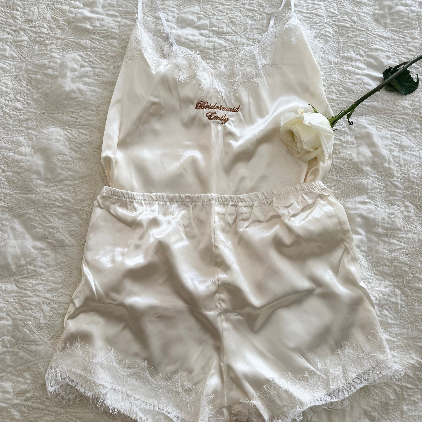 bridal party personalised pjs
