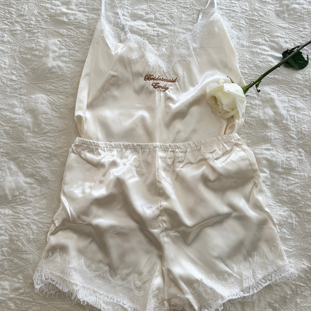 bridal party personalised pjs
