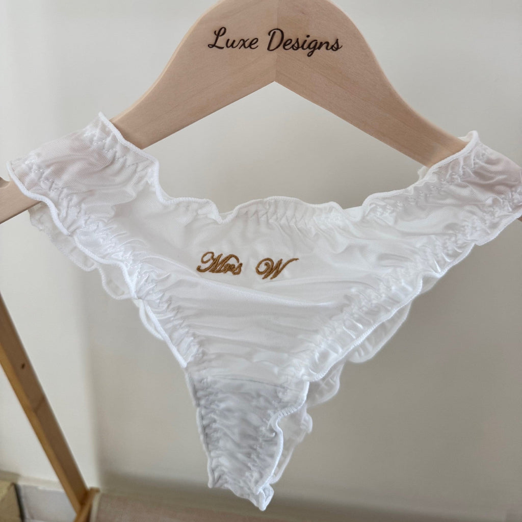 Personalised Bridal Underwear